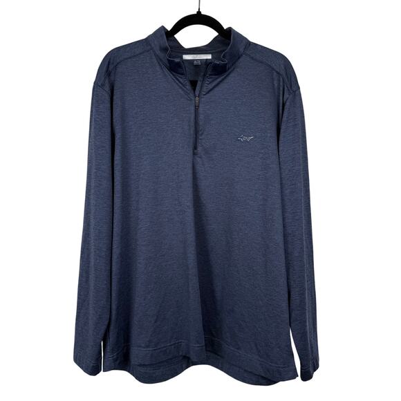 Greg Norman Blue ML75 Performance Stretch Quarter Zip Long Sleeve Pullover - XL - Picture 1 of 4